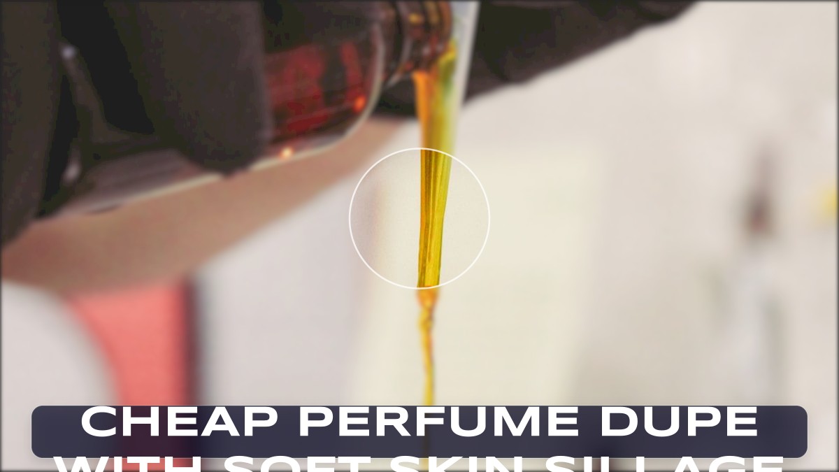 cheap perfume dupe with soft skin sillage