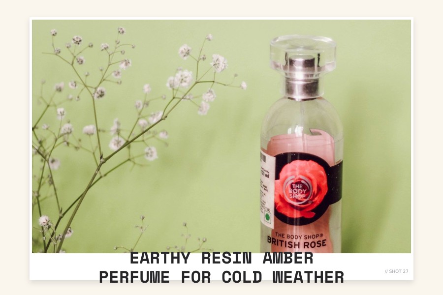 earthy resin amber perfume for cold weather