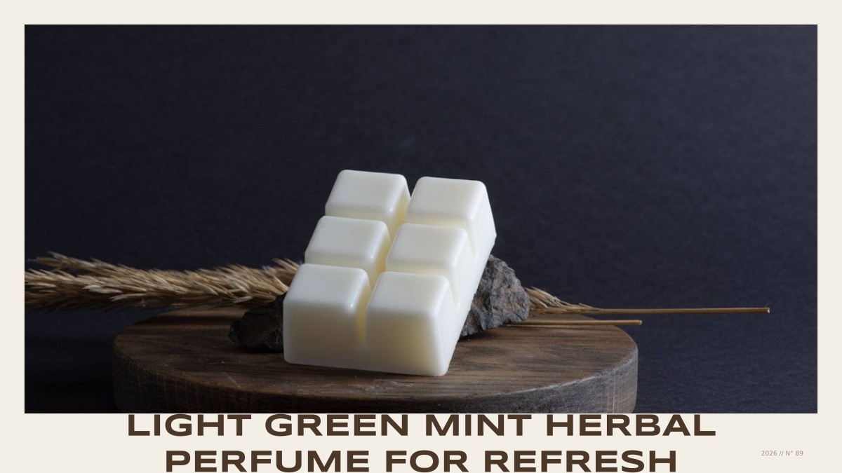 light green mint herbal perfume for refresh