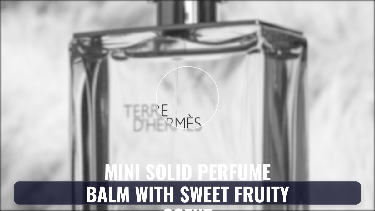 mini solid perfume balm with sweet fruity scent