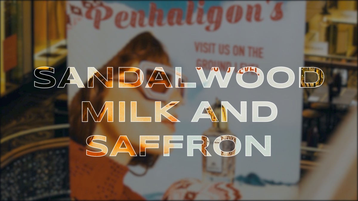 sandalwood milk and saffron