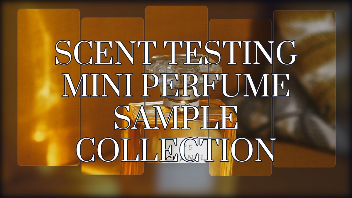 scent testing mini perfume sample collection