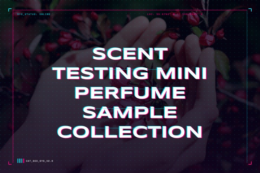 scent testing mini perfume sample collection
