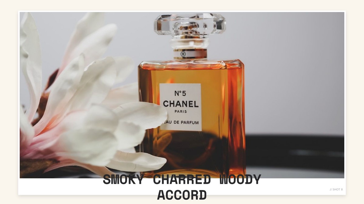 smoky charred woody accord