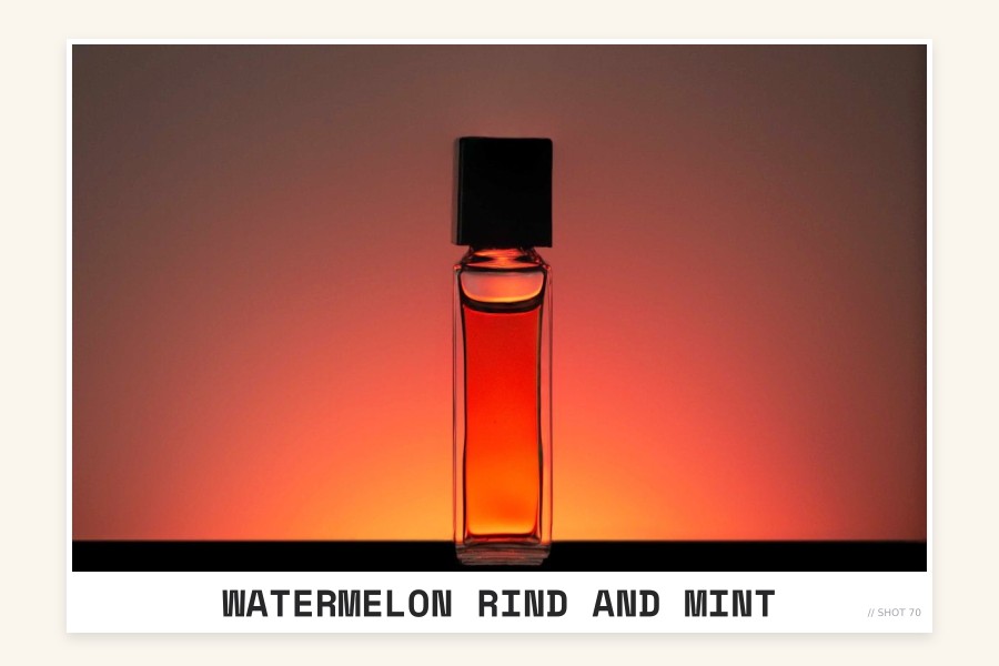 watermelon rind and mint